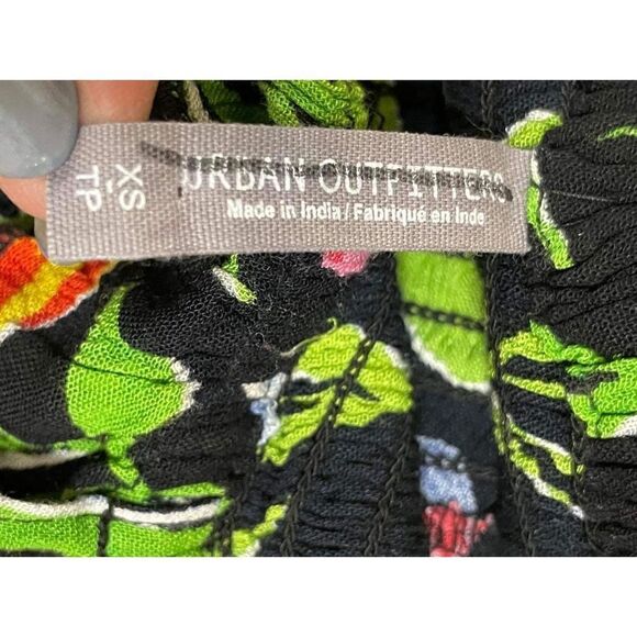 New Urban Outfitters Sabrina Gauze Smocked Mini Dress Size XS - Picture 8 of 8